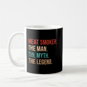 Vintagen Kött Smoker BBQ Smoker Grilling Smoking Kaffemugg