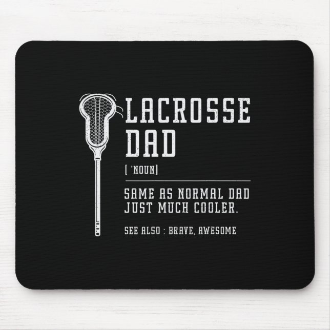 Vintagen Lacrosse Pappa Pappa Quote Definition Man Musmatta (Framsidan)