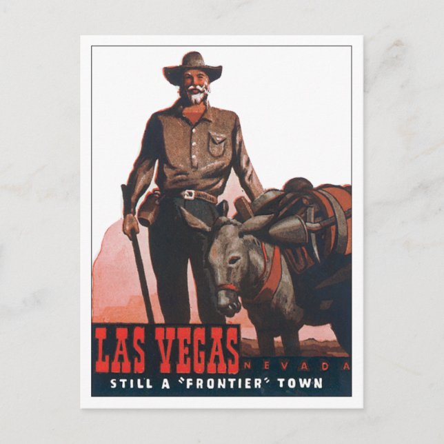 Vintagen Las Vegas Nevada Vykort (Framsida)