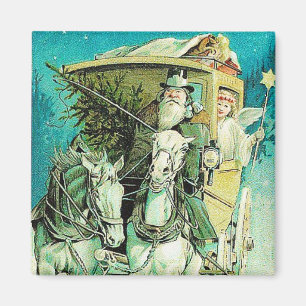 Vintagen Magnet för jultransport