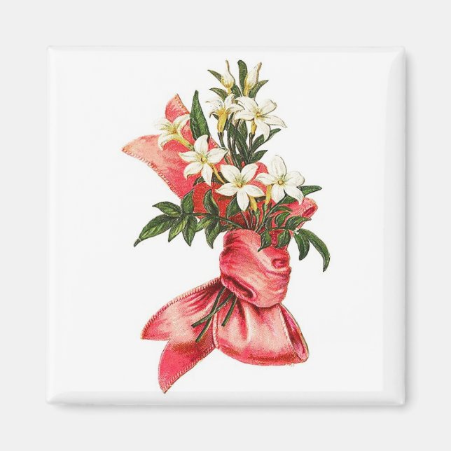 Vintagen Magnet, Juli Bouquet Magnet (Framsidan)