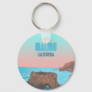 Vintagen Malibu California Matador Beach Nyckelring