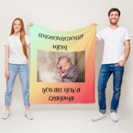 Vintagen mamma till Grandma 1-fotoContemporary Fleecefilt