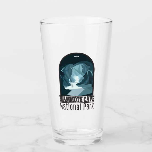 Vintagen Mammoth Cave nationalpark Kentucky Glaskopp (Framsida)