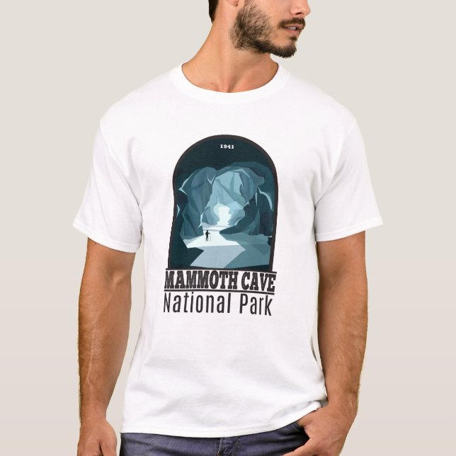 Vintagen Mammoth Cave nationalpark Kentucky T Shirt (Framsida)