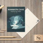 Vintagen Mammoth Cave nationalpark Kentucky Vykort<br><div class="desc">Design för vektorgrafik för mammoth Cave-vektor. Parken ligger i väster-centrala Kentucky,  som omfattar delar av Mammoth Cave,  världens längsta grottsystem.</div>