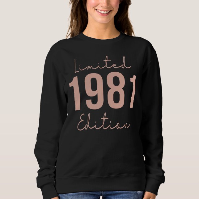 Vintagen manar 1981, född 1981 t shirt (Framsida)