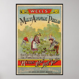 Vintagen May Apple Pills Poster