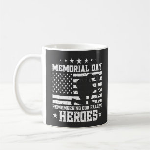 Vintagen Memorial Day Design Veterans Day USA flag Kaffemugg