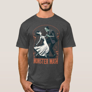 Vintagen Monster Mash Retro T Shirt