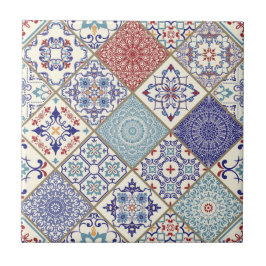 Vintagen Moroccan Mosaic Kakelplatta