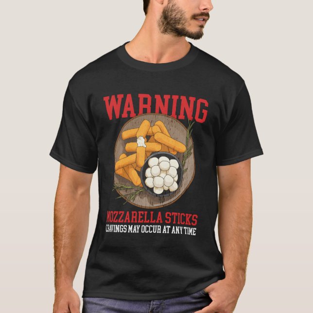 Vintagen Mozzarella Sticks Cravings Cheese Sticks T Shirt (Framsida)