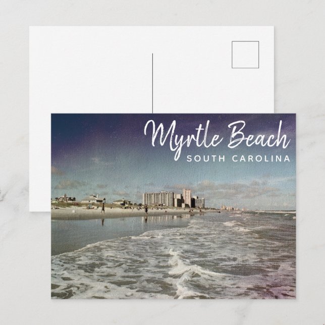 Vintagen Myrtle Beach South Carolina Vykort (Fram/baksida)