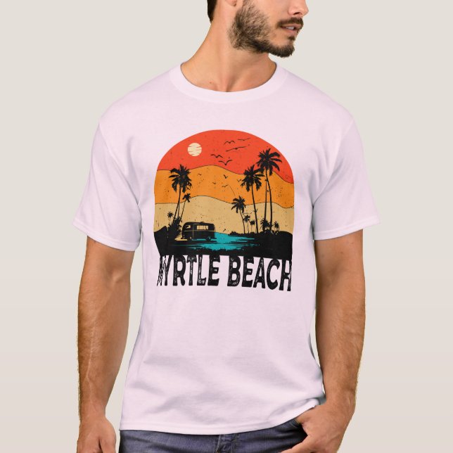 Vintagen Myrtle Beach T Shirt (Framsida)