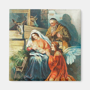 Vintagen Nativitet - magnet