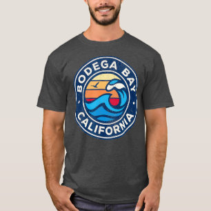 Vintagen Nautical Vinkar i Kalifornien i Bodega Ba T Shirt