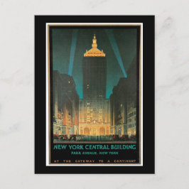 vintagen "New York Central Byggnad" Vykort