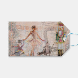 vintagen "Nutcracker" Presentetikett