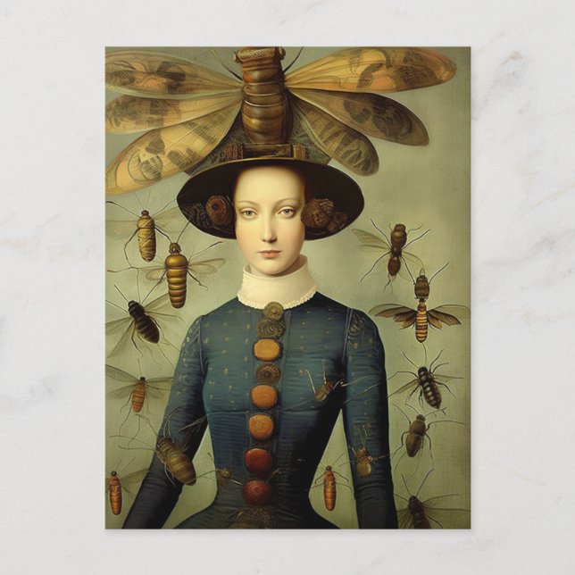 Vintagen om skräcken i Kryp Dam Vykort (Framsida)