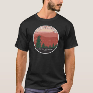 Vintagen Oregon för nationalmonumentet Cascade Si T Shirt