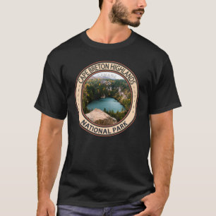 Vintagen över nationalparken Circle i Cape Breton  T Shirt