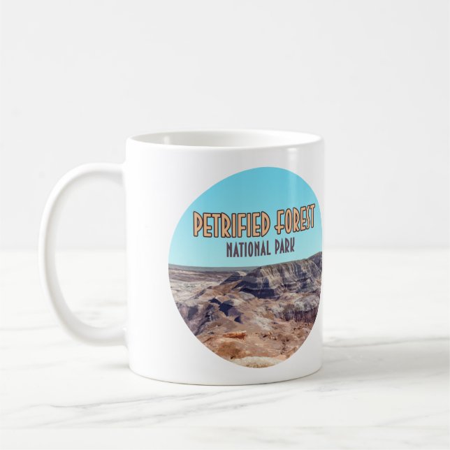 Vintagen "Petrified Forest National Park Arizona" Kaffemugg (Vänster)