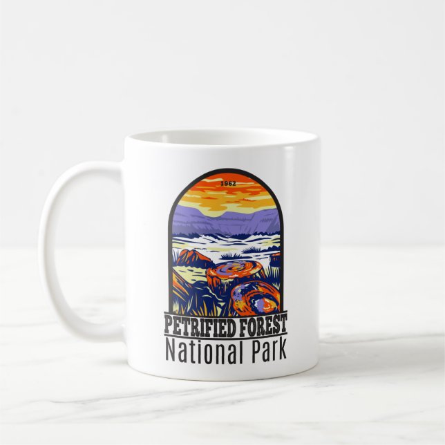 Vintagen "Petrified Forest National Park Arizona" Kaffemugg (Vänster)