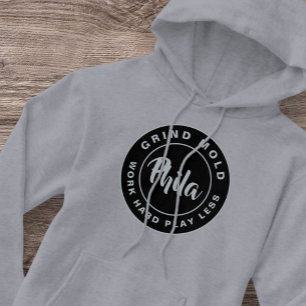 Vintagen Phila Brotherly Kärlek City Culture Retro Hoodie
