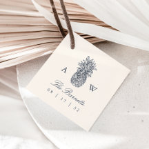 Vintagen Pineapple Bröllop Monogram