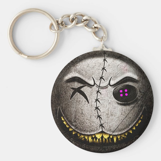 Vintagen Porte-clés Scarmoji Nyckelring (Framsidan)