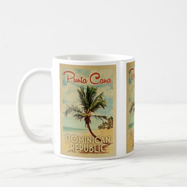 Vintagen Punta Cana Coffee Mugg Dominikanska repub (Vänster)