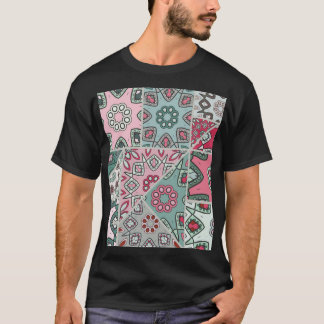 Vintagen Quilt för indiska arabiska lappverk T Shirt