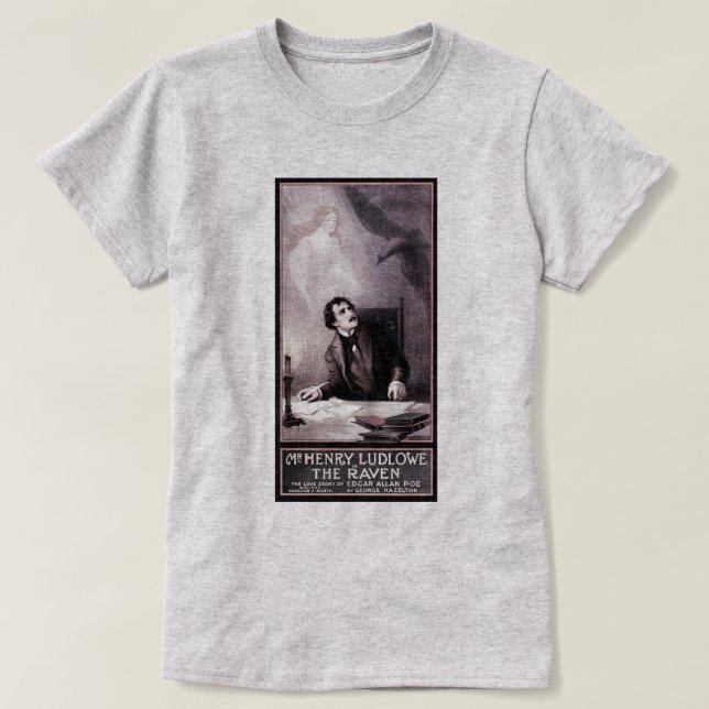 Vintagen Raven Theatrical T Shirt (Design framsida)