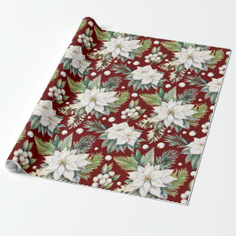 Vintagen Red White (Mörken Red White) Grönt, Jul P Presentpapper