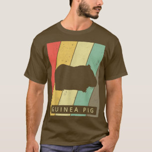 Vintagen Retro Animal i Guinea Gris Älskare T Shirt