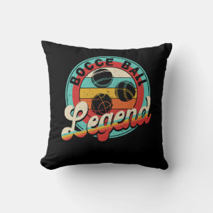 Vintagen Retro Bocce Boll Legend Bocci Boll Player Kudde
