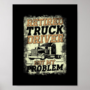 Vintagen Retro för drivrutin för drivrutin för Tru Poster
