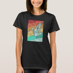 Vintagen Retro för viruskontroll av polsk vaulting T Shirt