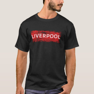 Vintagen Retro Grunge för coola ser ut som Liverpo T Shirt
