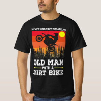Vintagen Retro Motocross Dirt Bike av klassisk Coo T Shirt