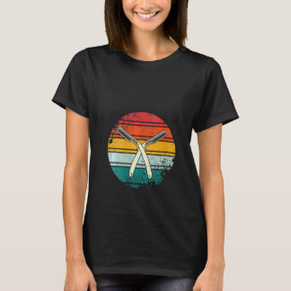 Vintagen Retro Razor för Hairdre för kvinnliga hår T Shirt