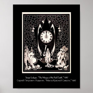 Vintagen Röda dödens mjälte Poster