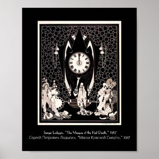 Vintagen Röda dödens mjälte Poster