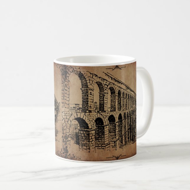 Vintagen Roman Amphitheater Kaffemugg (Framsida höger)
