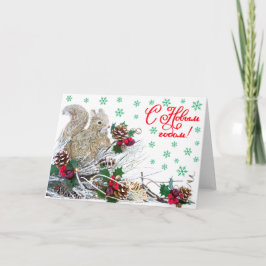 Vintagen Rustic, Julekorren, ekorren Helgkort