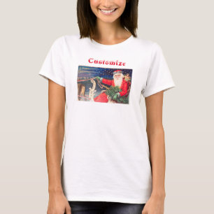 Vintagen Santa on sleigh Thunder_Cove T Shirt