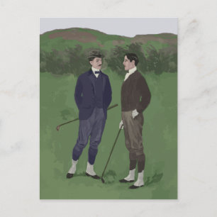 Vintagen ser ut som golfscen vykort