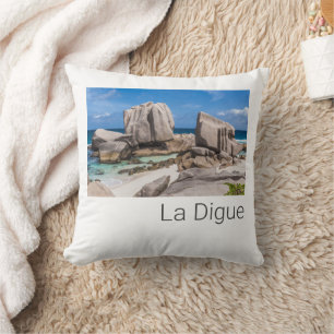Vintagen Seychellerna La Digue Anse Marron Beach Kudde