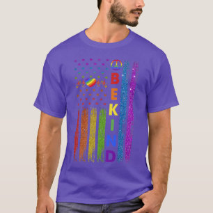 Vintagen ska vara av typen HGBTQ-regnbåge i Gay pr T Shirt