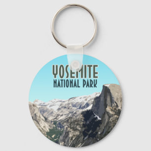 Vintagen Souvenir, halvdomens nationalpark, Yosemi Nyckelring